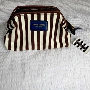 Henri bendel stripe canvas small dopp kit